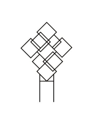 Plant support Recycled squares